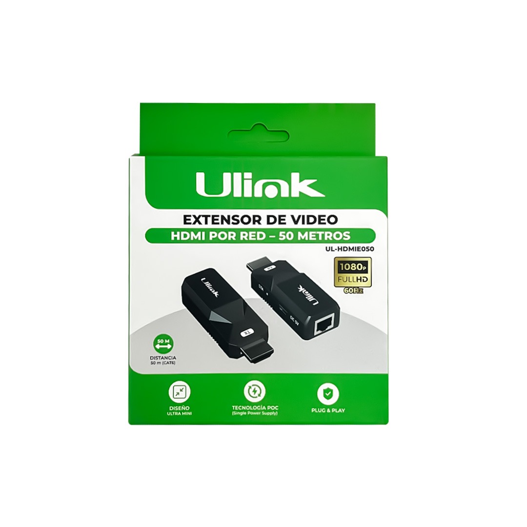 Extensor HDMI por UTP Ulink UL-HDMIE050 Extensor HDMI por UTP Ulink UL-HDMIE050