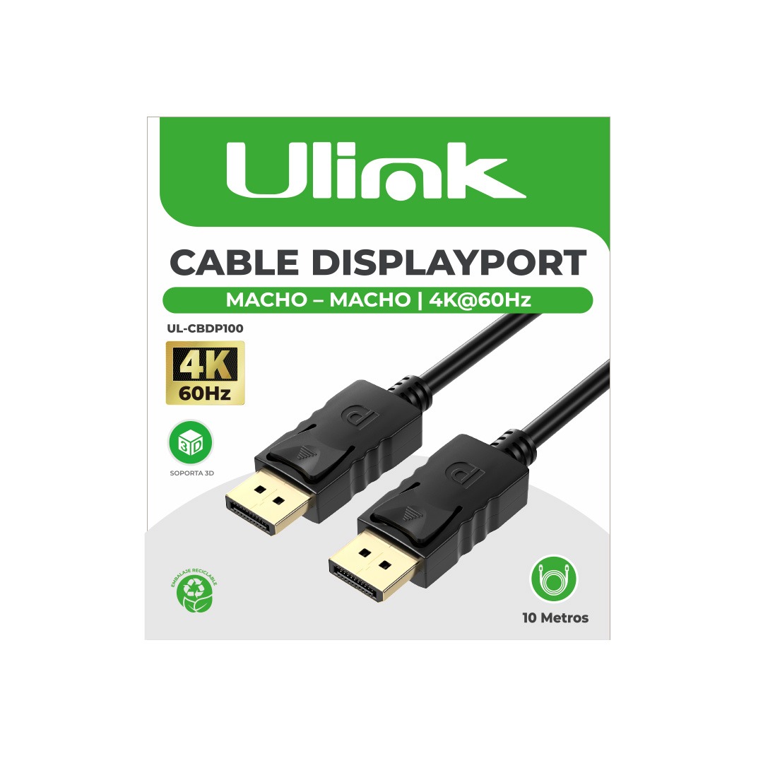 Cable DisplayPort ULINK UL-CBDP100 10m Cable DisplayPort ULINK UL-CBDP100 10m